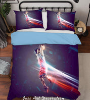 3D Basketball Sports Quilt Cover Set Bedding Set Pillowcases  39- Jess Art Decoration