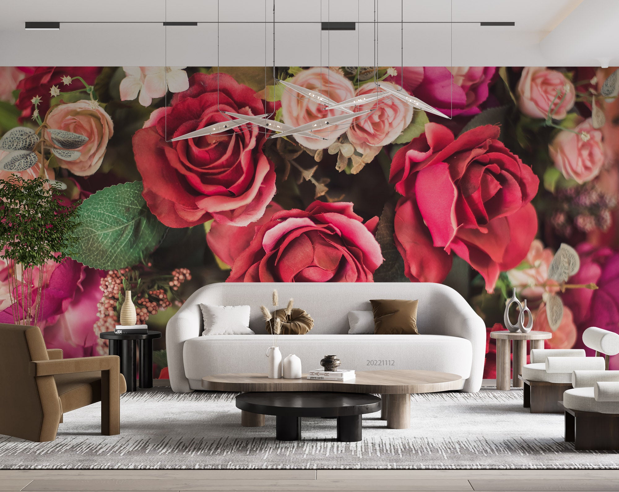3D Vintage Bouquet Colorful Roses Wall Mural Wallpaper GD 2141- Jess Art Decoration