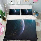 3D Space Earth Quilt Cover Set Bedding Set Pillowcases 80- Jess Art Decoration