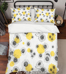 3D Grey Flowers Quilt Cover Set Bedding Set Pillowcases 112- Jess Art Decoration