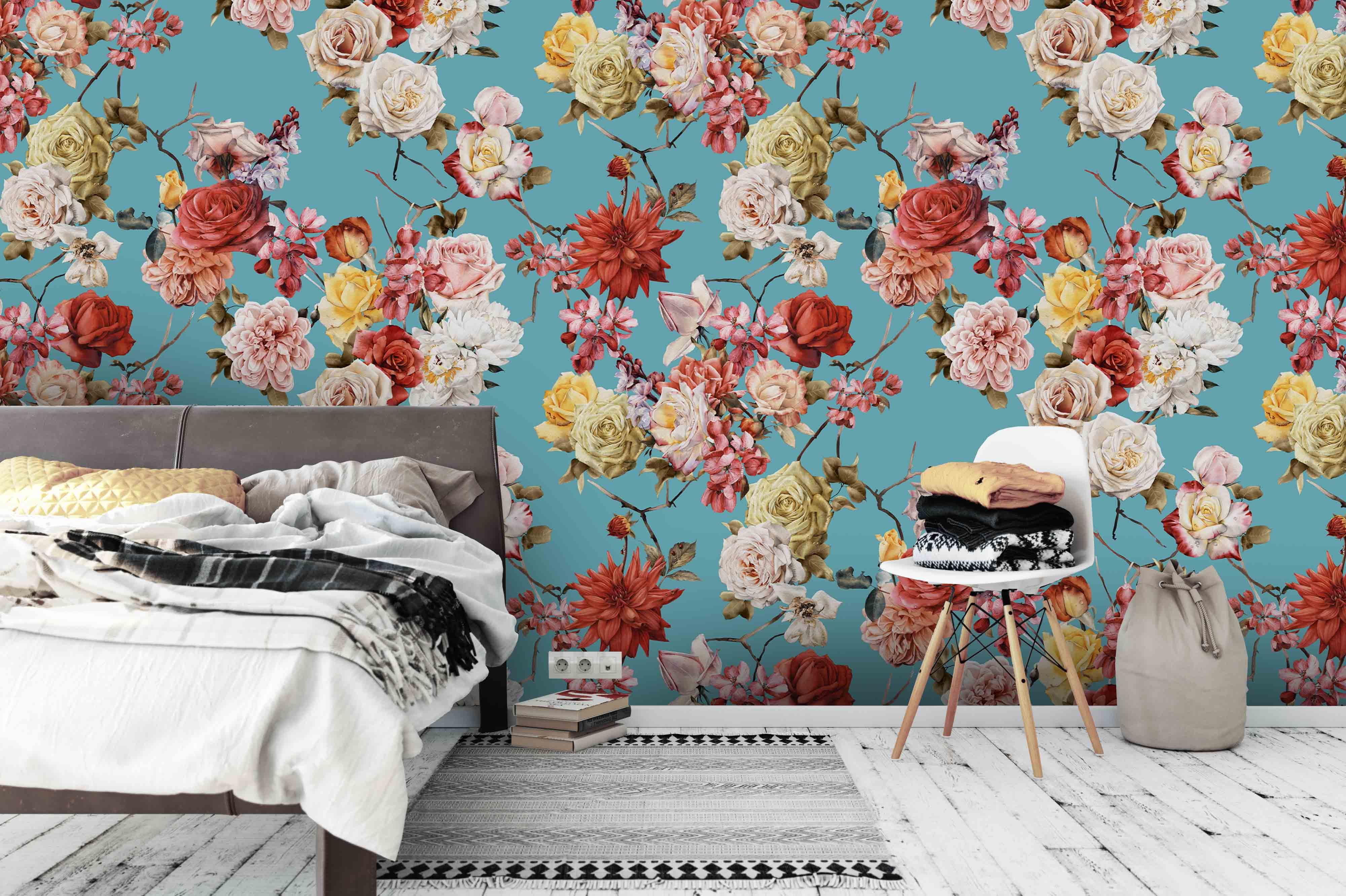 3D Flower Branch Wall Mural Wallpaper 81- Jess Art Decoration