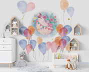 3D Watercolor Balloon Hedgehog Wall Mural Wallpaper 20- Jess Art Decoration