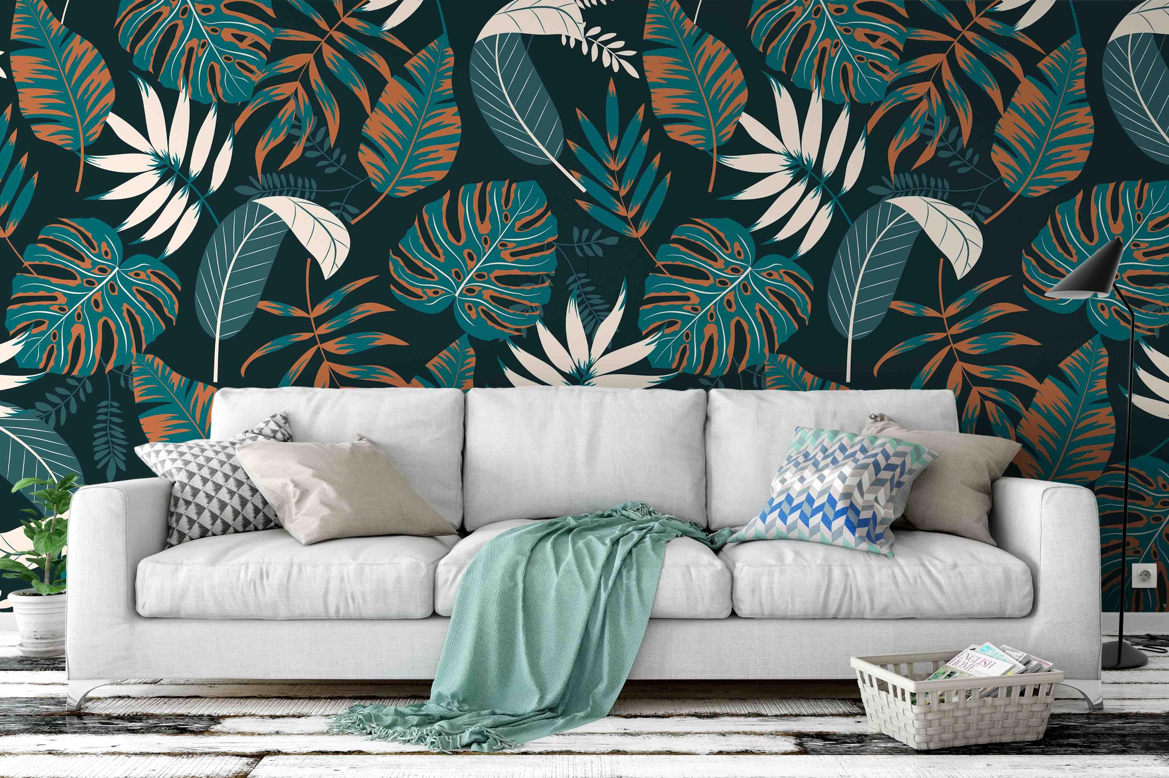 3D Green Leaves Wall Mural Wallpaper 49- Jess Art Decoration