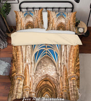 3D Architecture Building Church Quilt Cover Set Bedding Set Duvet Cover Pillowcases WJ 6926- Jess Art Decoration