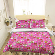 3D Valentine's Day Design Quilt Cover Set Bedding Set Duvet Cover Pillowcases 144- Jess Art Decoration