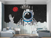 3D Cartoon Astronaut Space cartoon astronaut space mural wall mural wallpaper for kids room - view 2