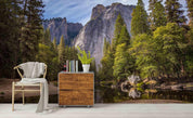 3D Mountain Forest Wall Mural Wallpaper 142- Jess Art Decoration