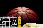 Basketball Black Basketball Wallpaper basketball wall mural for bedroom, gym or sports room - view 3