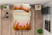 3D Autumn Leaves Plant Quilt Cover Set Bedding Set Duvet Cover Pillowcases LXL- Jess Art Decoration
