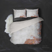 3D White Paint Red Brick Quilt Cover Set Bedding Set Pillowcases 52- Jess Art Decoration