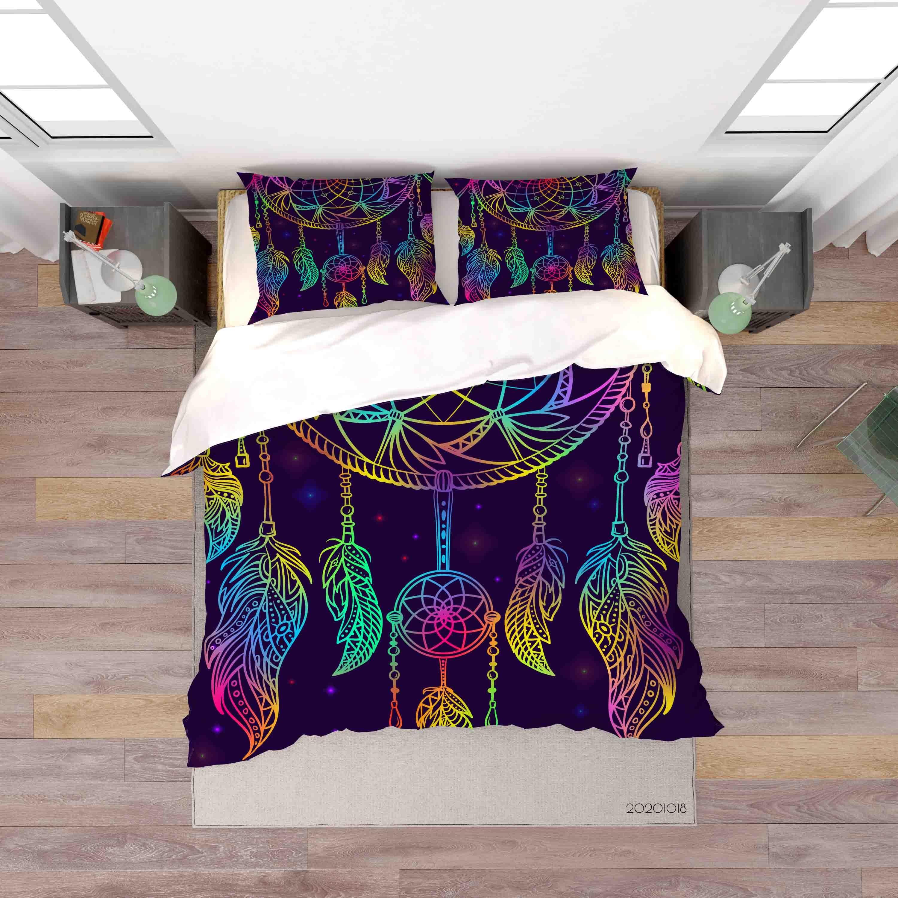 3D Dream Catcher Quilt Cover Set Bedding Set Duvet Cover Pillowcases WJ 9758- Jess Art Decoration