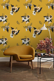 3D Yellow Flowers Wall Mural Wallpaper 54- Jess Art Decoration