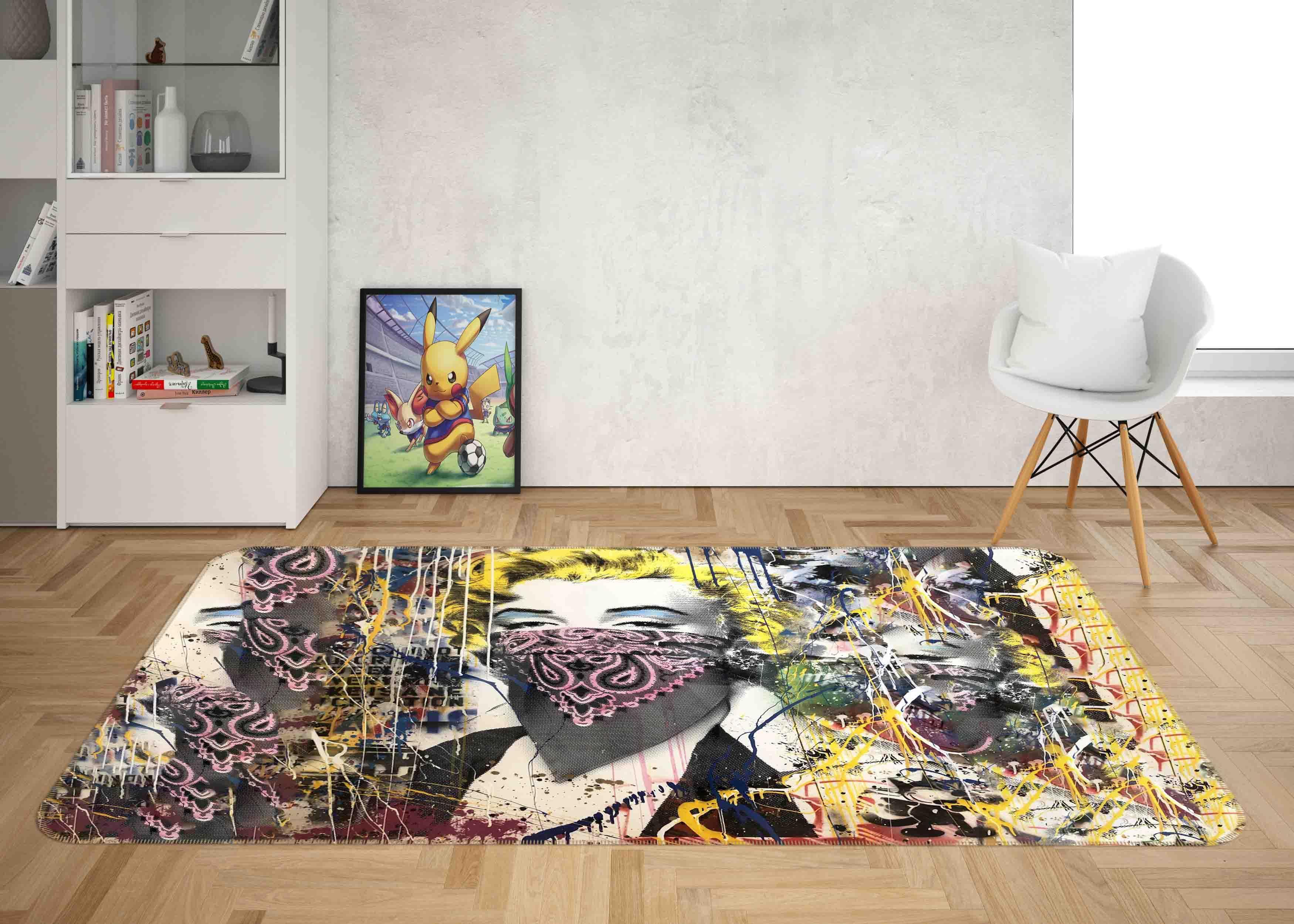 3D Graffiti Artists Works Non-Slip Rug Mat A327 LQH- Jess Art Decoration
