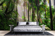 3D Tropical Landscape Tree Leaves Wall Mural Wallpaper WJ 5156- Jess Art Decoration