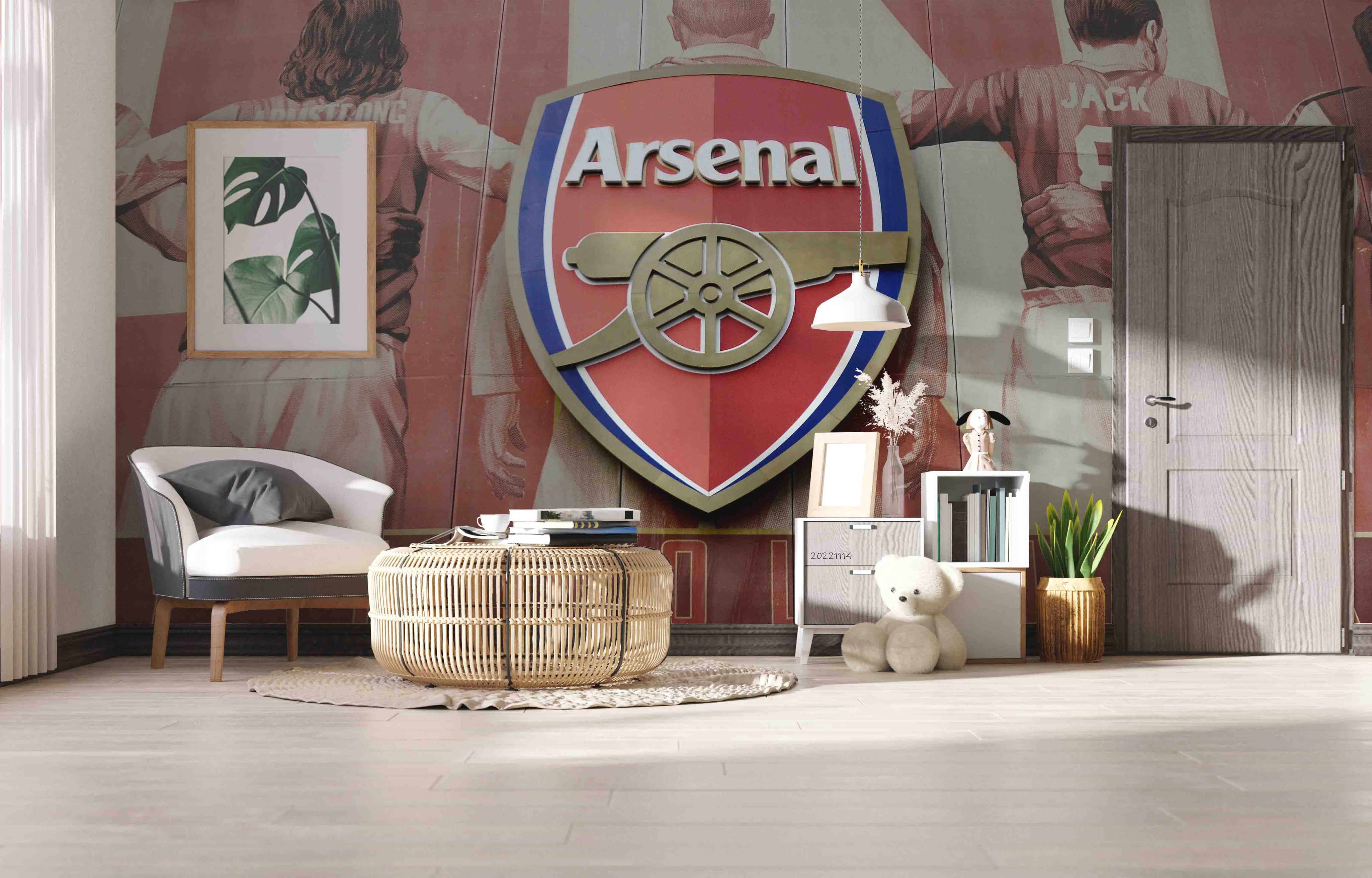3D Emirates Stadium Wall Mural Wallpaper GD 218- Jess Art Decoration