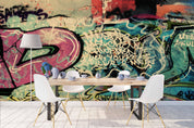 3D Abstract Brick Fissure Graffiti Wall Mural Wallpaper 103- Jess Art Decoration