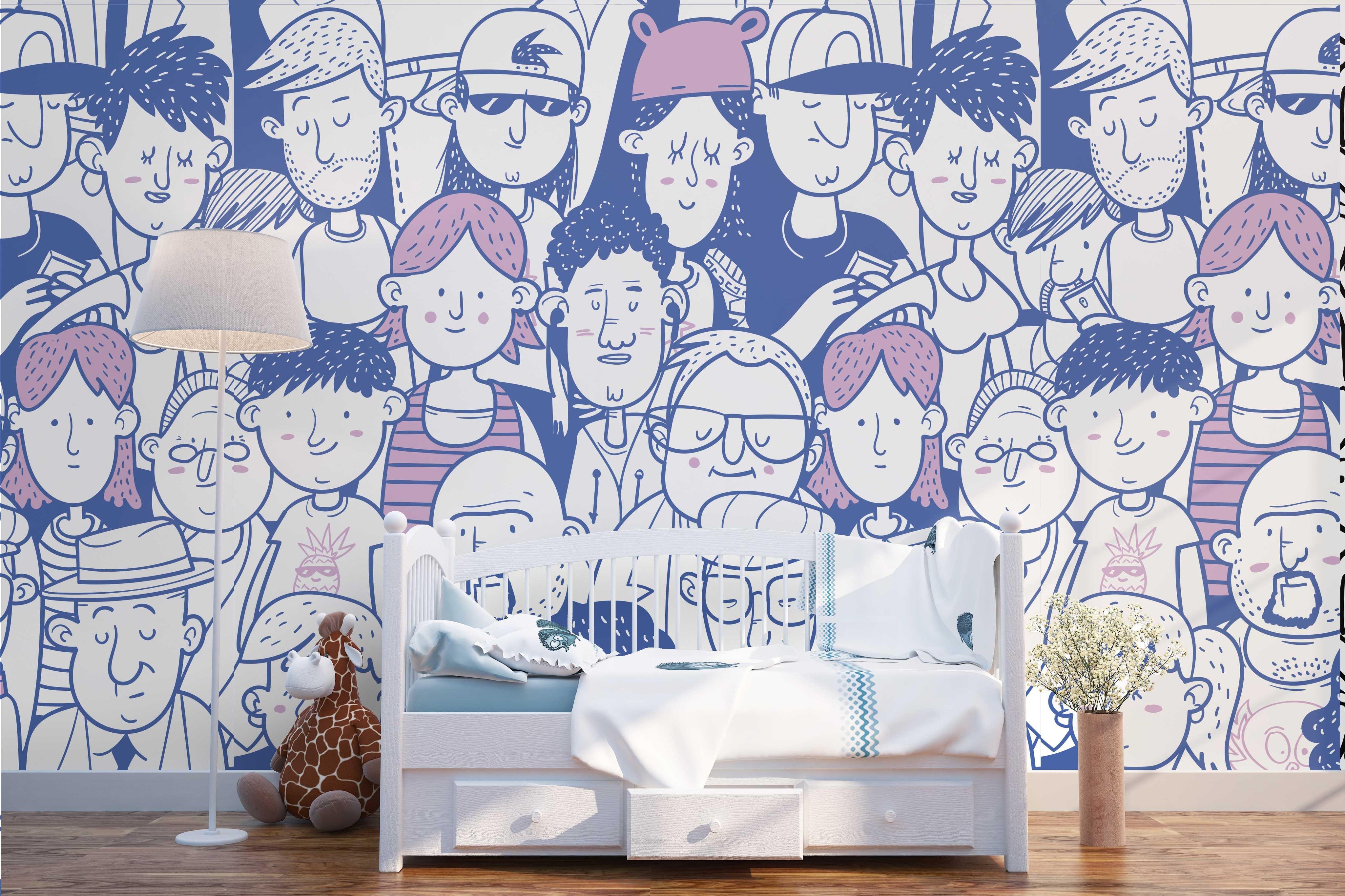 3D Character Comics Wall Mural Wallpaper 35- Jess Art Decoration