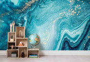 3D Abstract Blue Marble Wall Mural Wallpaper 33- Jess Art Decoration