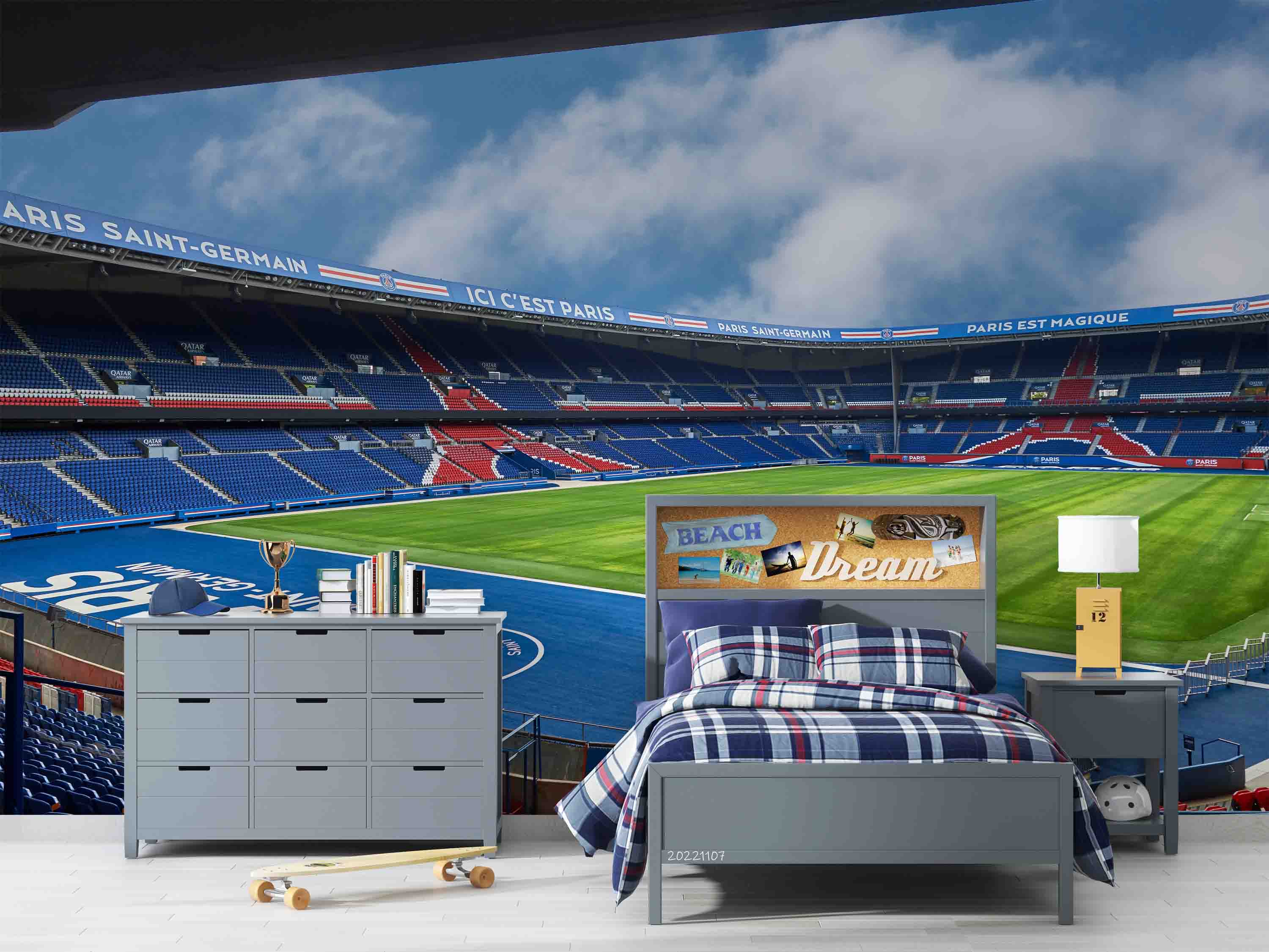 3D France Parc des Princes Wall Mural Wallpaper GD 4- Jess Art Decoration