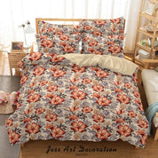 3D Hand Drawn Pink Floral Pattern Quilt Cover Set Bedding Set Duvet Cover Pillowcases 100- Jess Art Decoration