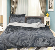 3D Abstract Grey Pattern Quilt Cover Set Bedding Set Duvet Cover Pillowcases 83- Jess Art Decoration