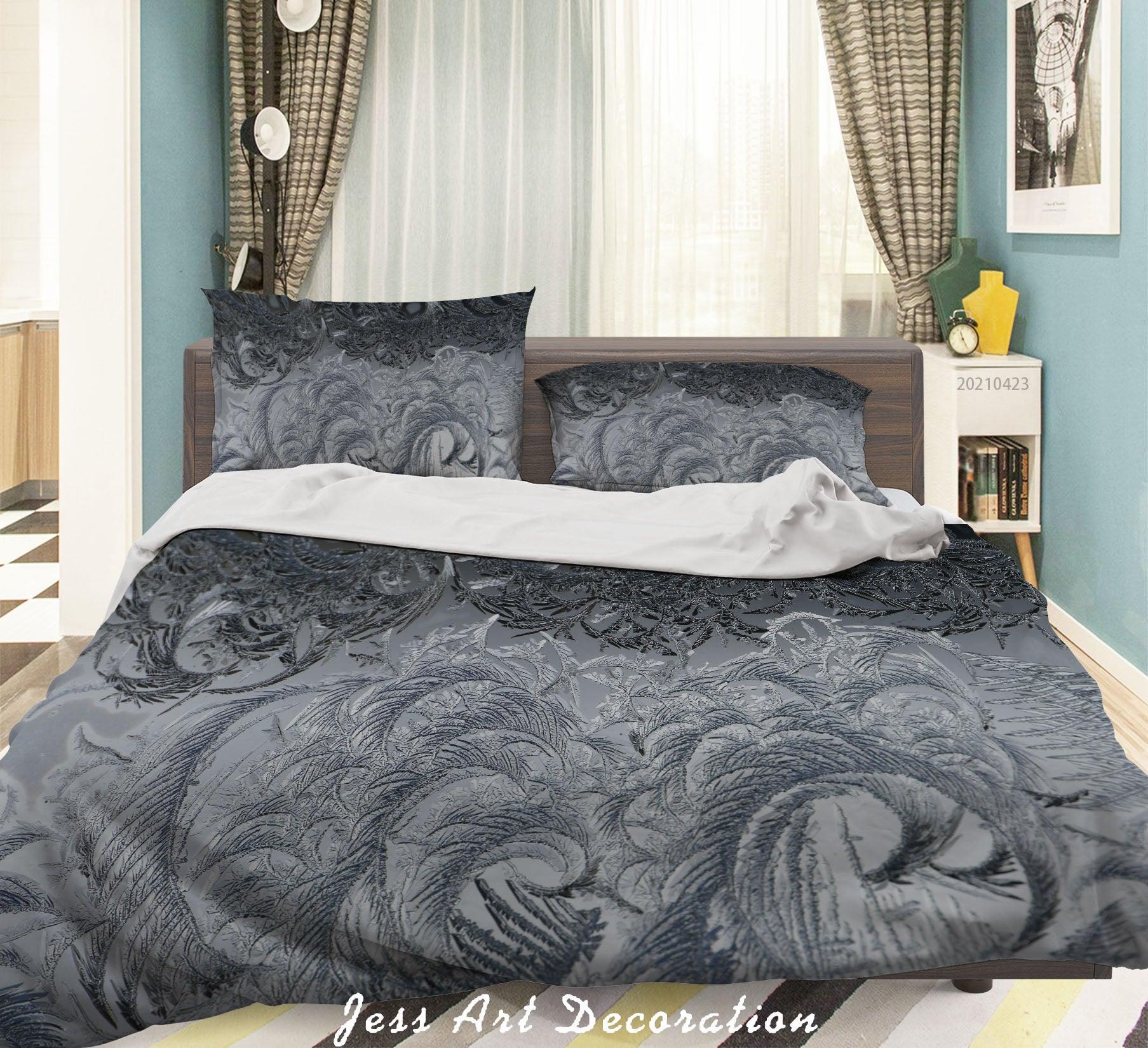 3D Abstract Grey Pattern Quilt Cover Set Bedding Set Duvet Cover Pillowcases 83- Jess Art Decoration