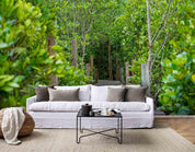 3D Wooden Walkway Forest Wall Mural Wallpaper 84- Jess Art Decoration