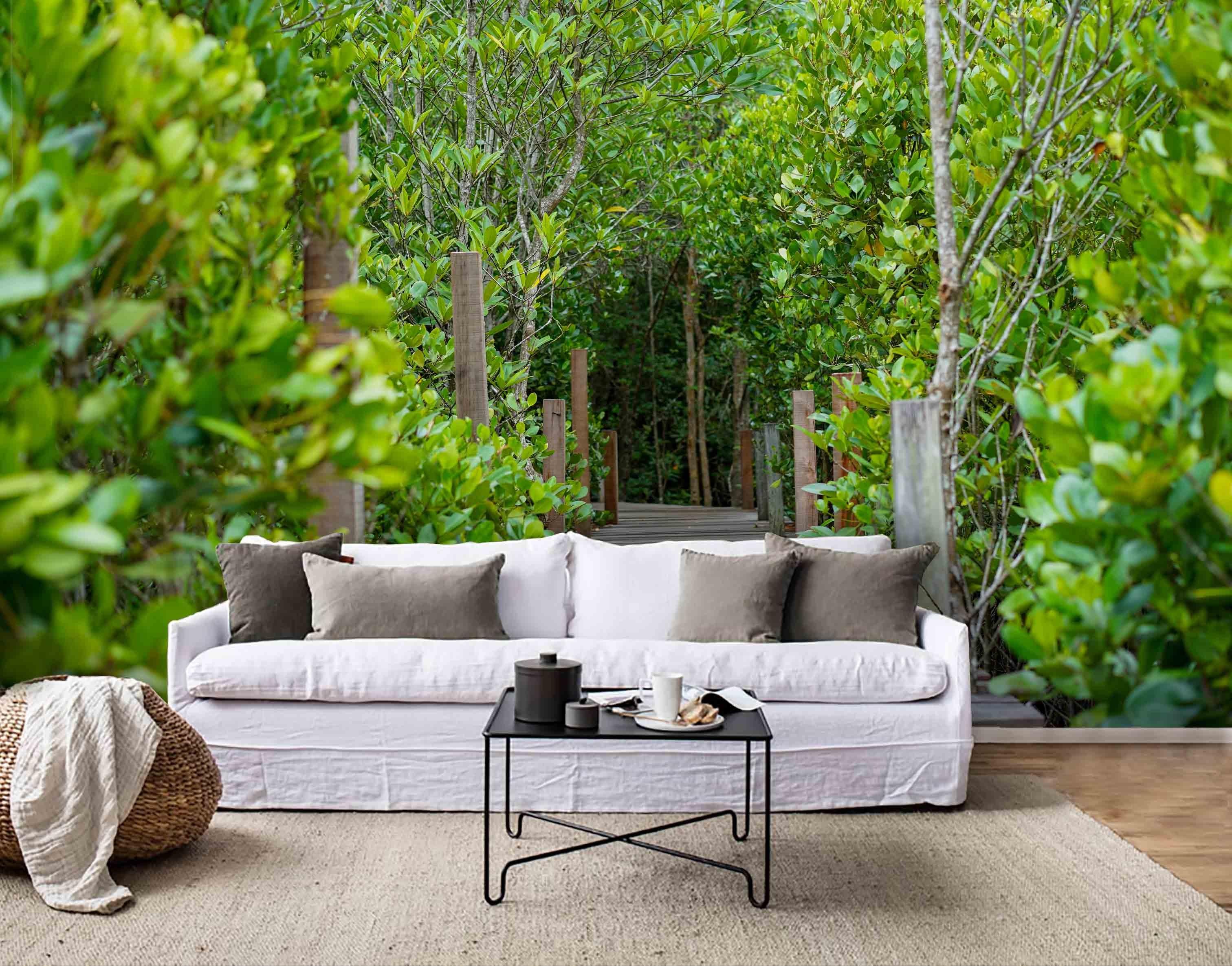 3D Wooden Walkway Forest Wall Mural Wallpaper 84- Jess Art Decoration