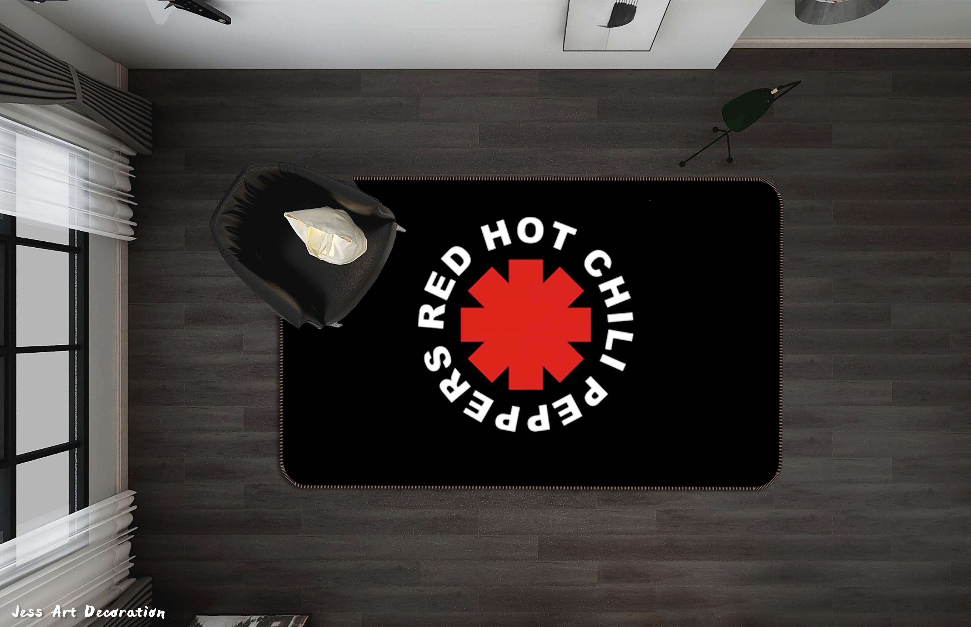 3D Red Hot Chili Peppers Rock Band Non-Slip Rug Mat 215- Jess Art Decoration