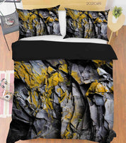 3D Rock Texture Quilt Cover Set Bedding Set Duvet Cover Pillowcases 155- Jess Art Decoration