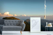 3D Sky Mountain Cloud Landscape Wall Mural Wallpaper LQH 321- Jess Art Decoration