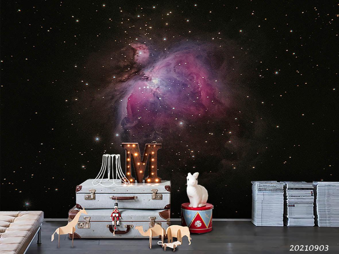 3D Space Galaxy Wall Mural Wallpaper LQH 95- Jess Art Decoration