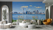 3D City Landmark Building River Wall Mural Wallpaper 5032- Jess Art Decoration