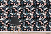 3D Hand Drawn Floral Leaves Plant Pattern Wall Mural Wallpaper LXL- Jess Art Decoration