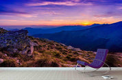 3D Sunset Sky Mountain Landscape Wall Mural Wallpaper LQH 371- Jess Art Decoration