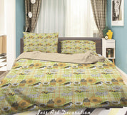 3D Abstract Hand Draw Cartoon Floral Pattern Quilt Cover Set Bedding Set Duvet Cover Pillowcases WJ 3542- Jess Art Decoration