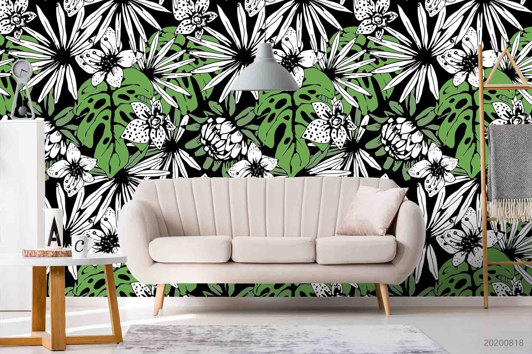3D Vintage Floral Pattern Wall Mural Wallpaper LXL 1168- Jess Art Decoration