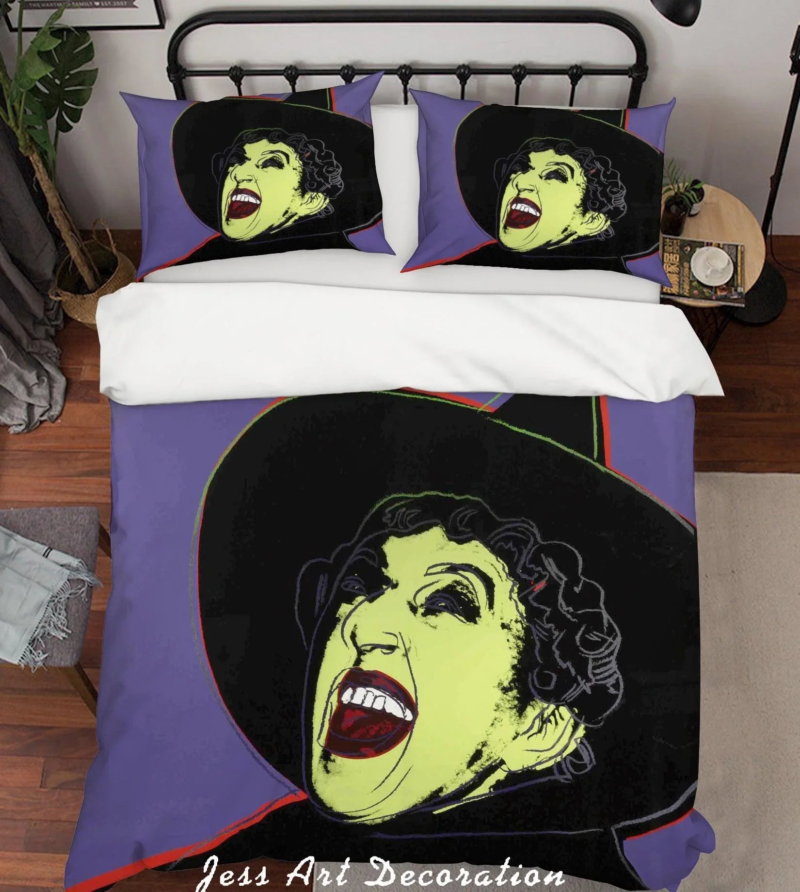 3D Oil Painting Fine Art Witch Quilt Cover Set Bedding Set Duvet Cover Pillowcases LXL- Jess Art Decoration