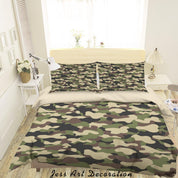 3D Vintage Camouflage Pattern Quilt Cover Set Bedding Set Duvet Cover Pillowcases LXL 11- Jess Art Decoration