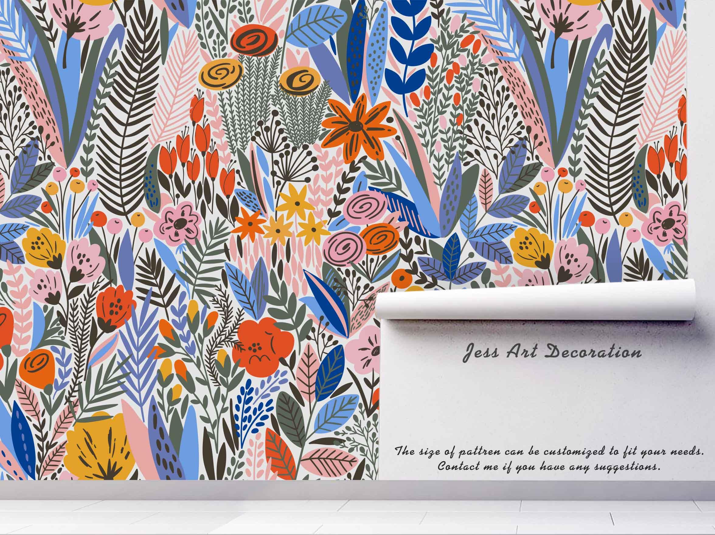 3D Floral Leaves Wall Mural Wallpaper 43- Jess Art Decoration