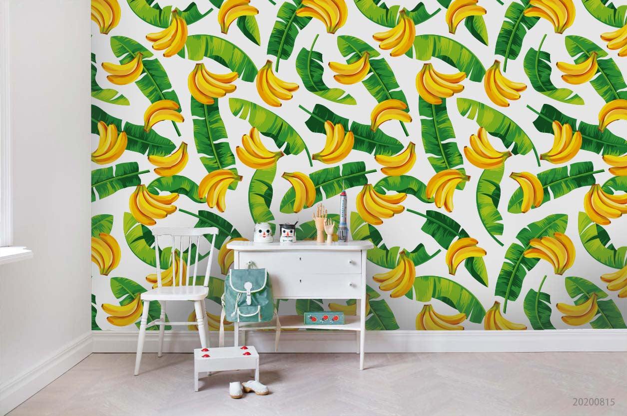 3D Hand Sketching Banana Fruity Plant Wall Mural Wallpaper LXL 1045- Jess Art Decoration