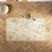 3D World Map Non-Slip Rug Mat 177- Jess Art Decoration