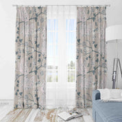 3D Retro Flower Branch Peacock Curtains and Drapes GD 6- Jess Art Decoration