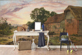 3D pastoral scenery oil painting wall mural wallpaper 23- Jess Art Decoration