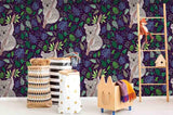3D Cartoon Koala Blue Leaf Wall Mural Wallpaper A186 LQH- Jess Art Decoration
