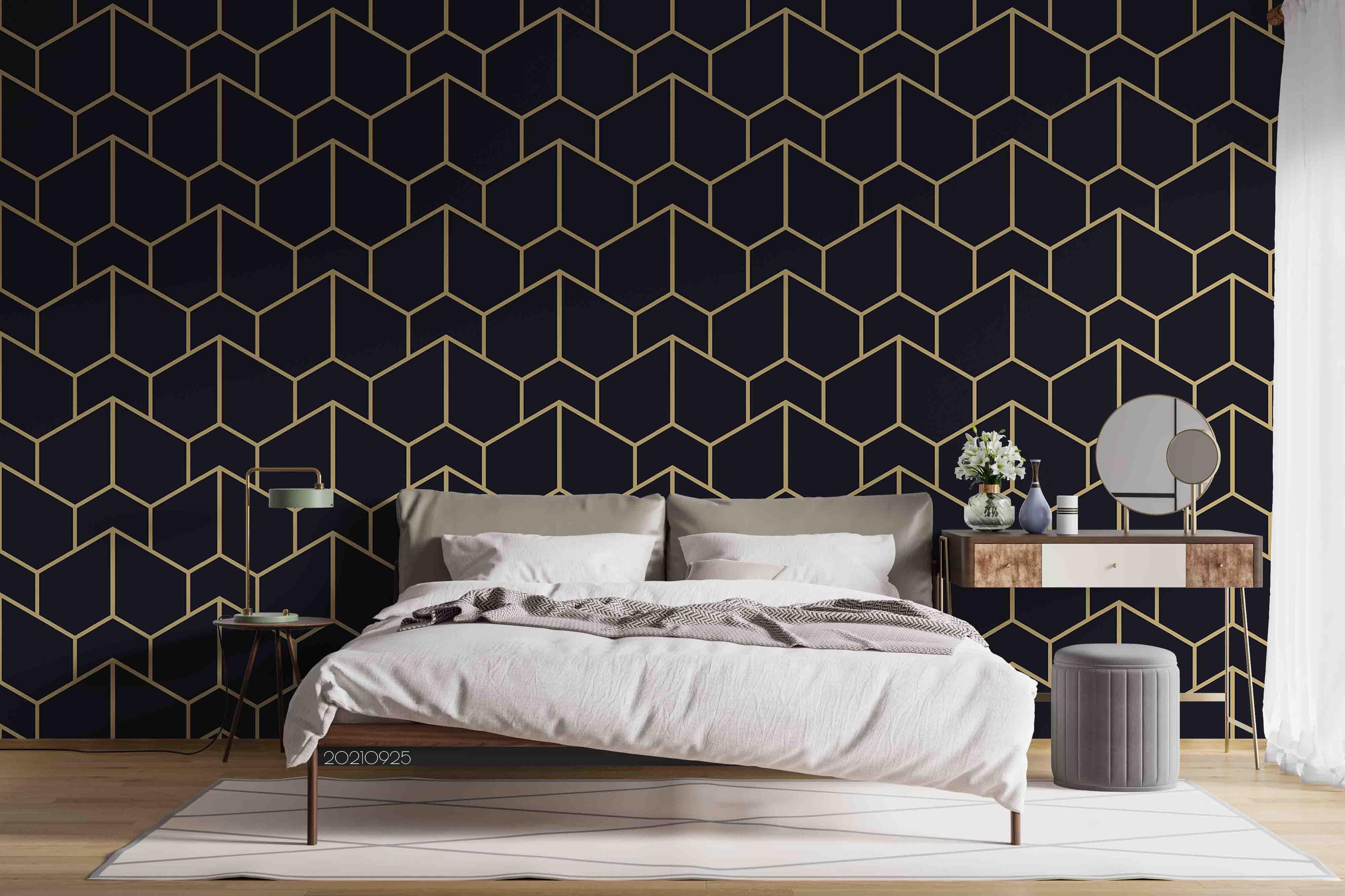 3D Art Geometric Decoration Wall Mural Wallpaper LQH 232- Jess Art Decoration