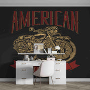 3D Classic American Motorcycle Illustration Wall Mural Wallpaper GD 3215- Jess Art Decoration