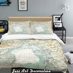 3D Color Map Quilt Cover Set Bedding Set Pillowcases  103- Jess Art Decoration