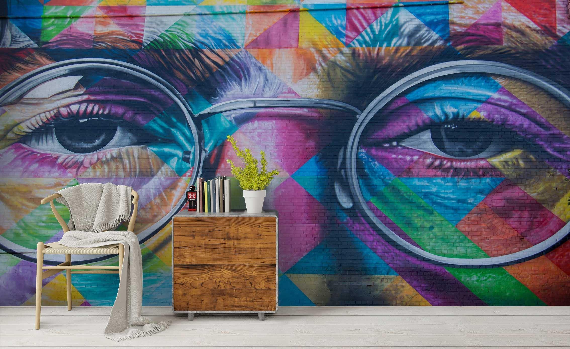 3D Hand Painted Eyes Wall Mural Wallpaper 31- Jess Art Decoration