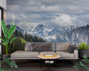 3D Snow Mountain Peak Forest Landscape Wall Mural Wallpaper GD 637- Jess Art Decoration